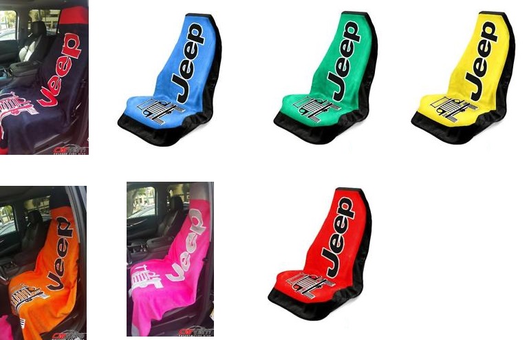 Seat Armour Slip On Seat Cover with Jeep and Grille Logo - Click Image to Close